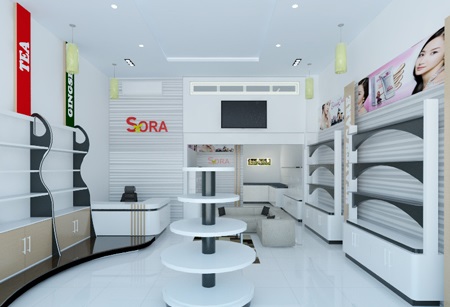 Thiết kế showroom trưng bày sản phẩm Hàn Quốc